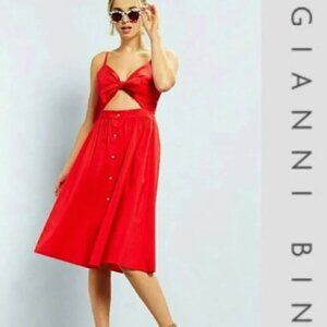 Gianni Bini Red Cotton Dress